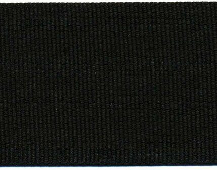 stevig tassenband 5 cm breed, zwart