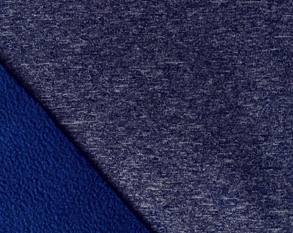 Bora: grijs-blauw gem&ecirc;leerd: High-tech softshell: wind- en waterdicht! En toch ademend!
