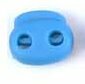 koordstopper met twee gaten voor koord tot maximaal 5 mm, turquoise