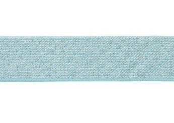 glitter-taille-elastiek mint 2,5 cm breed:  / HALVE METER