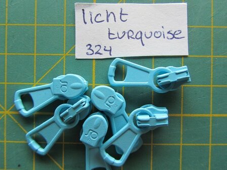 runnertje licht turquoise 4mm