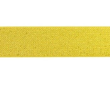 glitter-taille-elastiek goud 2,5 cm breed:  / HALVE METER
