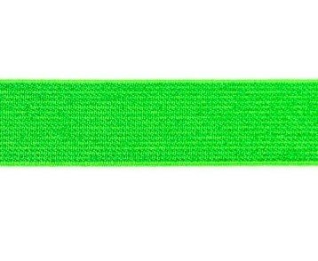 glitter-taille-elastiek lime 2,5 cm breed:  / HALVE METER