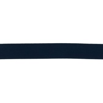 taille-elastiek 2,5 cm breed: donker jeansblauw / HALVE METER