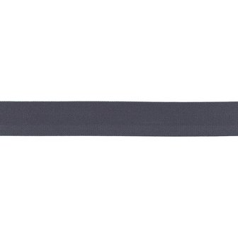 taille-elastiek 2,5 cm breed: donkergrijs/ HALVE METER