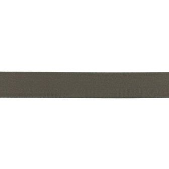 taille-elastiek 2,5 cm breed: donker taupe / HALVE METER