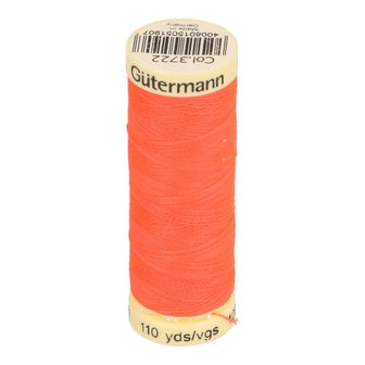 G&uuml;termann allesnaaigaren 100 meter!! neonoranje, kleur 3722