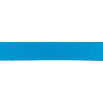 taille-elastiek 2,5 cm breed: turquoise / HALVE METER (nog twee halve meters)