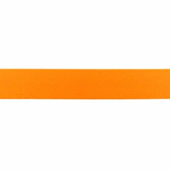 taille-elastiek 2,5 cm breed: fluor oranje / HALVE METER