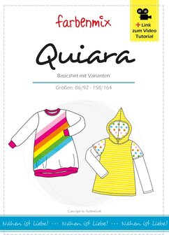 Quiara, shirt of shirtjurk in de maten 86/92, 98/104, 110/116, 122/128, 134/140, 146/152, 158/164.