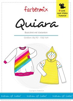Quiara, shirt of shirtjurk in de maten 86/92, 98/104, 110/116, 122/128, 134/140, 146/152, 158/164.