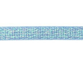 lichtblauw elastiek met glitterdraad