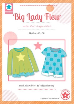 Big Lady Fleur in de maten 46,48,50,52,54,56,58 