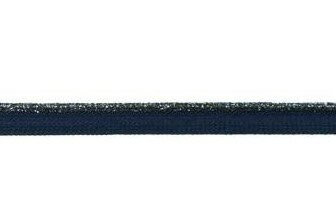 paspelband  lurex diepdonkerblauw/marine