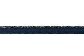 paspelband  lurex diepdonkerblauw/marine