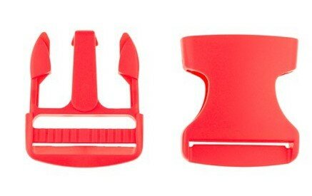  klikgesp rood kunststof 38 mm