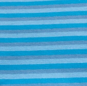 fijne boordstof gestreept: 5 mm strepen: turquoise/lichtblauw/grijs