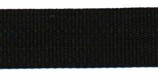 stevig tassenband 2,5 cm breed, zwart