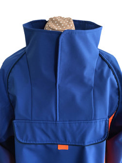 Borax = dunne softshell blauw: wind-, waterdicht en ademend!