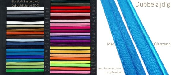 elastisch paspelband, donkerfuchsia