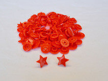 snaps rood glanzend ster, kleur 1