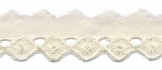 broderie smal, creme