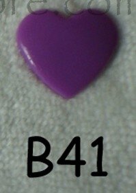 snaps violet glanzend hartje, kleur 41