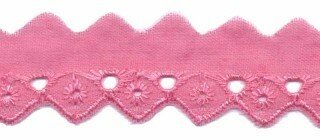 broderie smal, roze