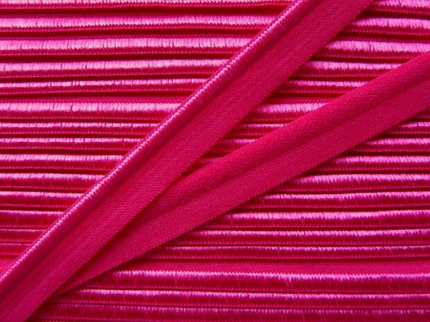 elastisch paspelband, fuchsia 