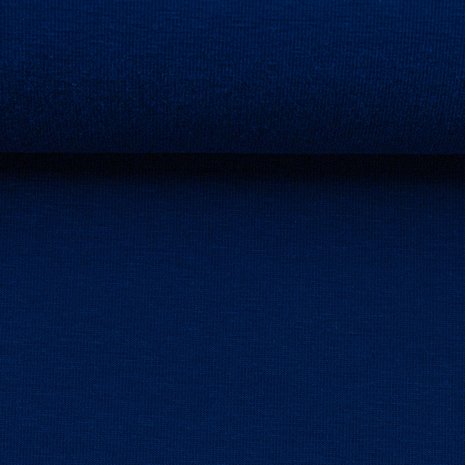 Vanessa: tricot donker kobaltblauw, 160 cm breed