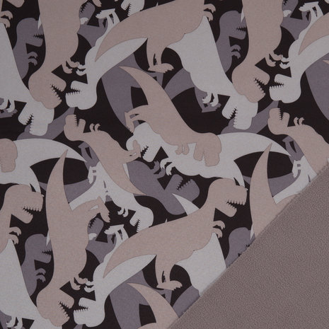 Sheldon: dino's taupe: softshell, winddicht en waterafstotend 