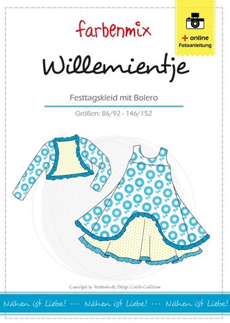 Willemientje jurk met bolero