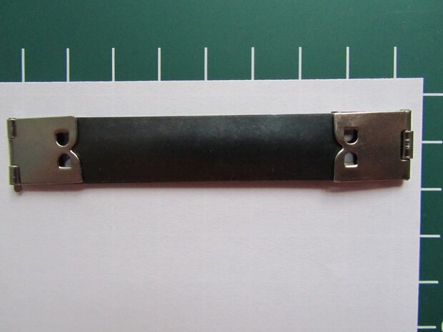 metalen flexibele klem voor bv brillenkokers, portemonnee, tasje= 8 cm