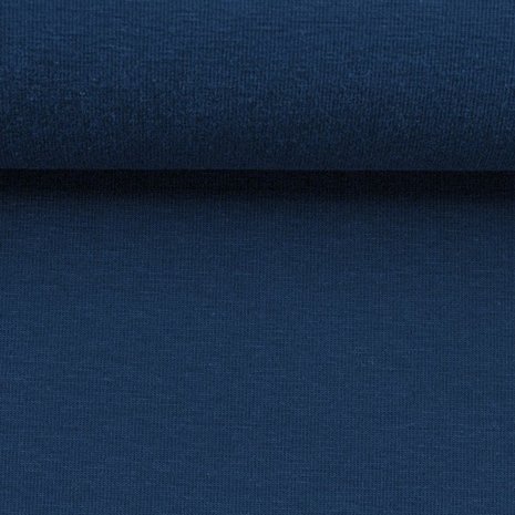 Vanessa: tricot jeansblauw, 160 cm breed