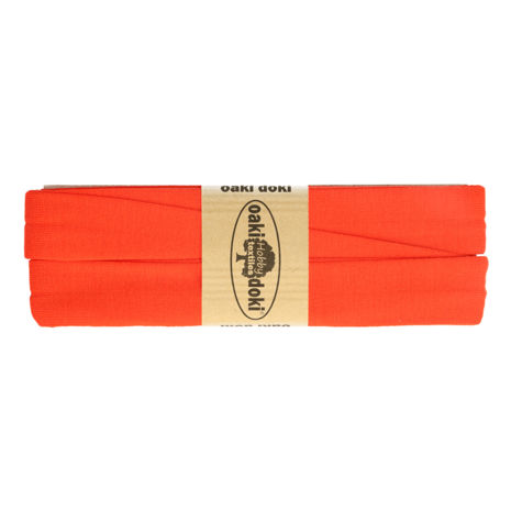 3 meter tricot biaisband donker oranje