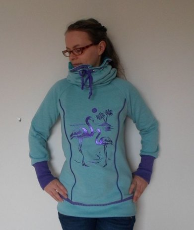 Lady COMET/ patroon van een hoody in de maten 34, 36, 38, 40, 42, 44