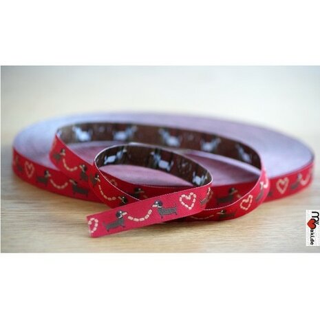 Würschtl-Wastl-Webband rood