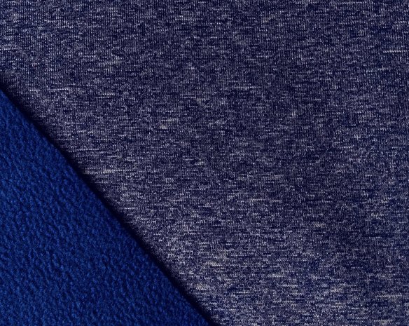 Bora: grijs-blauw gemêleerd: High-tech softshell: wind- en waterdicht! En toch ademend!