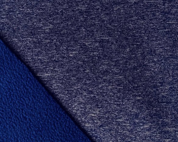 Bora: grijs-blauw gemêleerd: High-tech softshell: wind- en waterdicht! En toch ademend!
