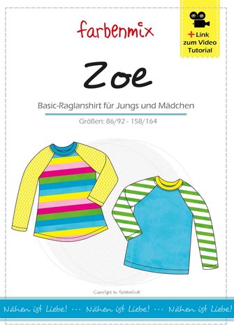 ZOE, heel fijn raglan T-shirt