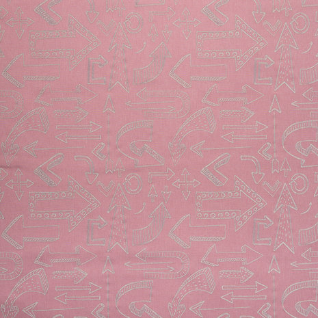 Pondero = reflecterende softshell: pijlen op zacht roze (in de hoop dat ik ruimte krijg, nu in de opruiming!)