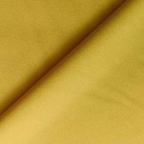 Lois= dunne rekbare softshell  mosterd-geel: wind-, waterdicht en ademend!