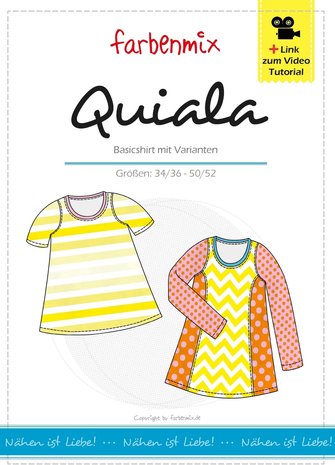 Quiala, basisshirt of longshirt met variaties in de maten 34/36 t/m 50/52