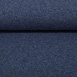 Eike melange: zacht-geruwde sweat-tricot jeansblauw