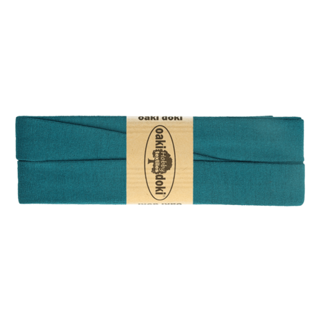 3 meter tricot biaisband petrol