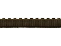 elastiek met schulprandje 12 mm breed, donkerbruin elastiek met schulprandje 12 mm breed, donkerbruin