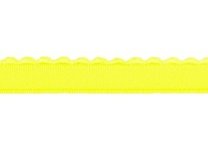 elastiek met schulprandje 12 mm breed, neon geel elastiek met schulprandje 12 mm breed, neon geel
