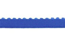 elastiek met schulprandje 12 mm breed, blauw elastiek met schulprandje 12 mm breed, blauw
