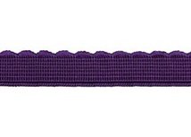 elastiek met schulprandje 12 mm breed, paars elastiek met schulprandje 12 mm breed, paars