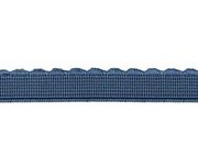 elastiek met schulprandje 12 mm breed, jeansblauw elastiek met schulprandje 12 mm breed, jeansblauw